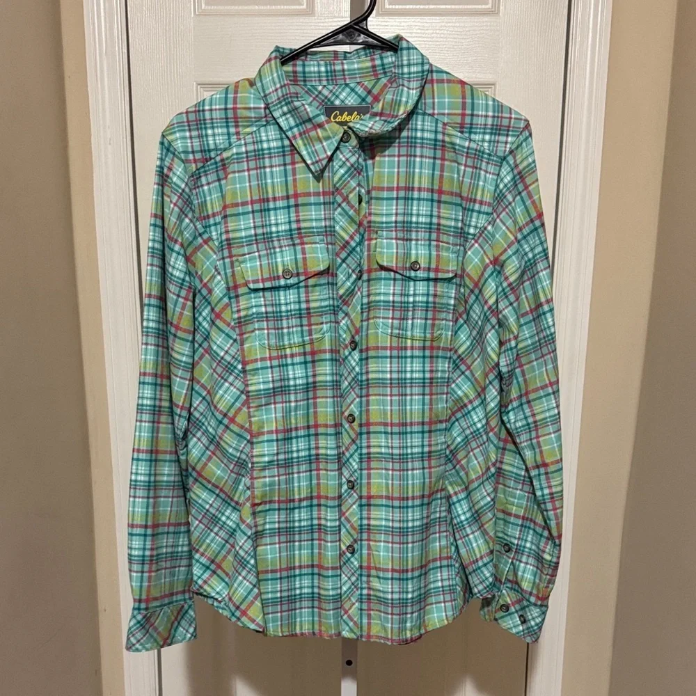 Cabela's Multicolor Plaid Shirt - Picture 1 of 5